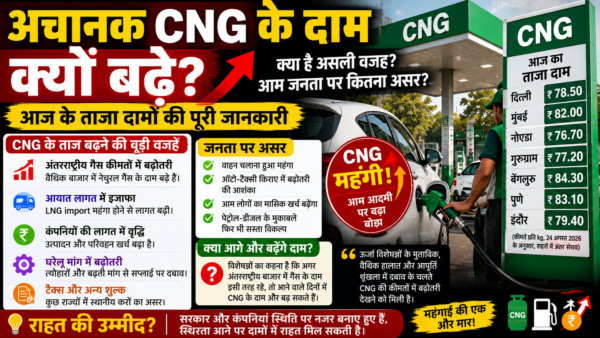 CNG Price Hike 104: दिल्ली-NCR में CNG के दाम फिर बढ़े, जानें क्यों महंगी हो रही है CNG