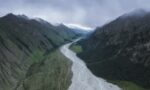 Himalaya glacier mountain river symbolic image