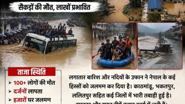 Nepal Flood News: नेपाल में भीषण बाढ़ से तबाही, अब तक 165 से ज्यादा मौतें, भारत ने भेजी मदद
