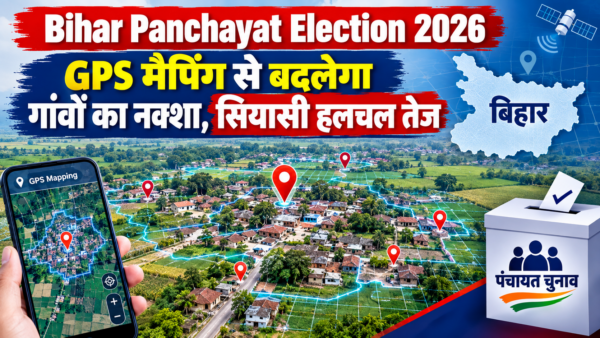 Bihar Panchayat Election 2026 : GPS मैपिंग से बदलेगा गांवों का नक्शा, सियासी हलचल तेज