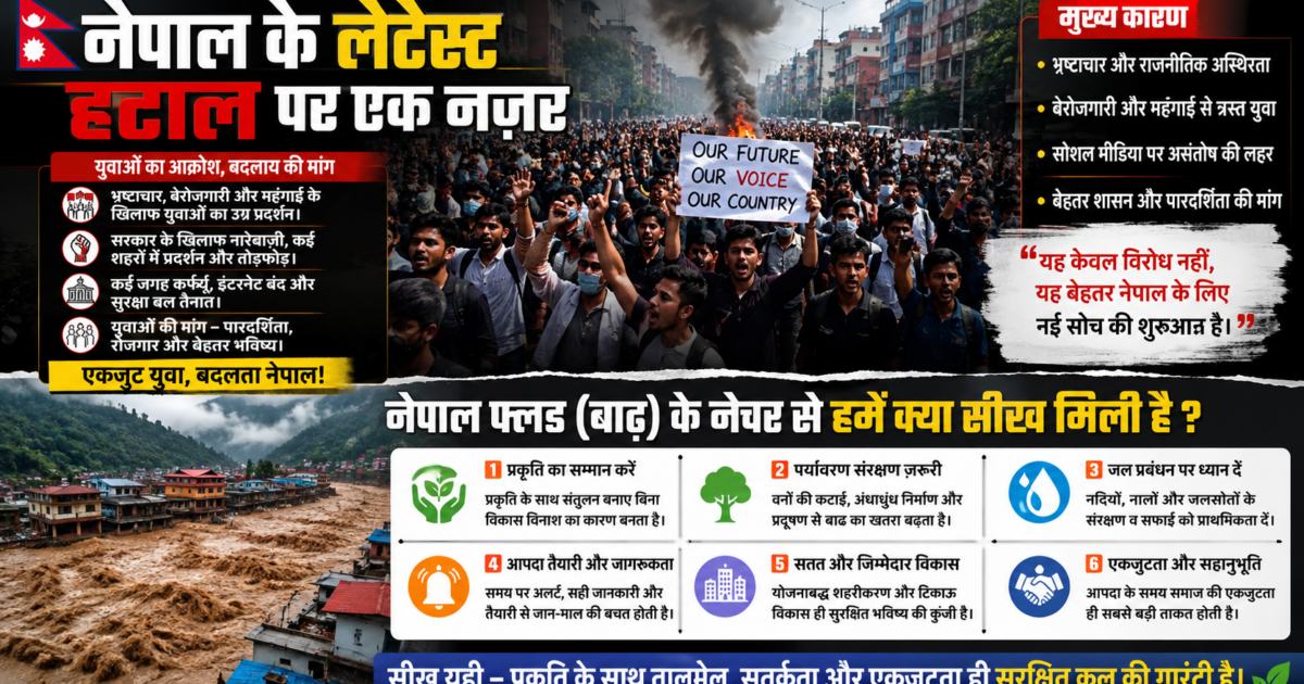 नेपाल में बाढ़ की ताज़ा स्थिति और प्रकृति से मिली बड़ी सीख नेपाल में अभी क्या हालात हैं