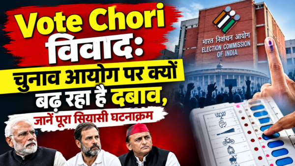 Vote Chori विवाद: चुनाव आयोग पर क्यों बढ़ रहा दबाव, जानें पूरा सियासी घटनाक्रम