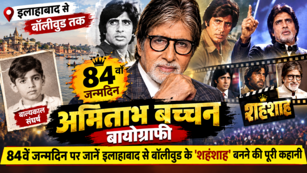 अमिताभ बच्चन बायोग्राफी: 84वें जन्मदिन पर जानें इलाहाबाद से बॉलीवुड के ‘शहंशाह’ बनने की पूरी कहानी